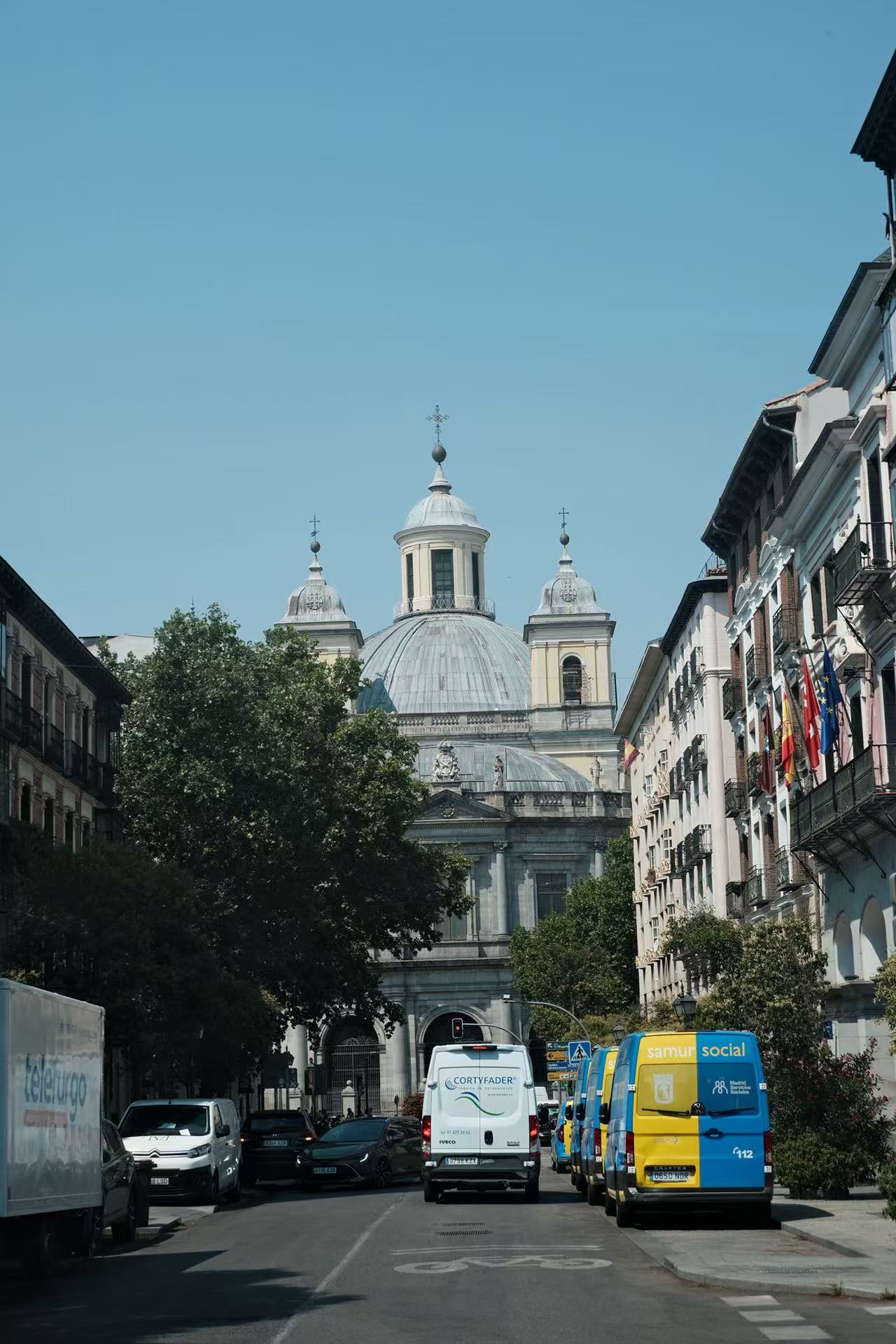 A view of Madrid during a city excursion