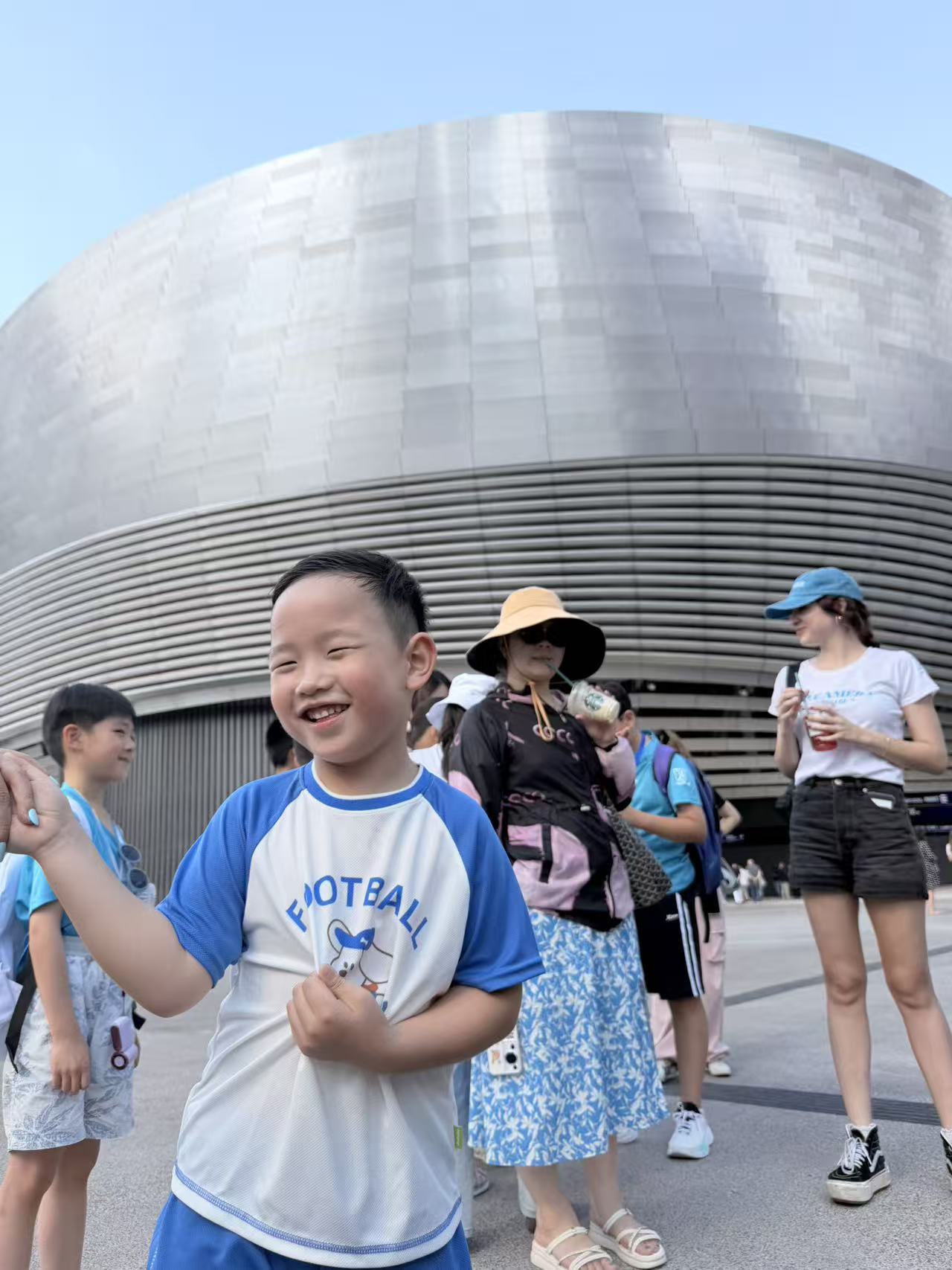 A joyful moment during a Madrid excursion